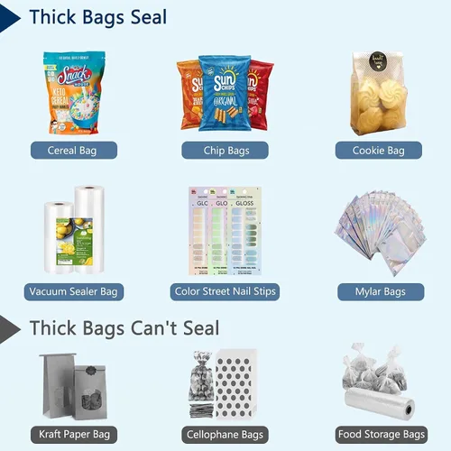 Miniatura 3 de Mini sellador térmico para bolsas de alimentos, de mano, control inteligente, hoja de calefacción de suspensión corrugada para almacenamiento Rosa