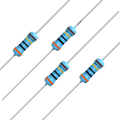 Miniatura 28 de California JOS 100 unidades de resistencia de 0.12 ohmios 1/4w (0.25 W) Resistencia fija de película metálica de tolerancia ±1%, más de 189 valores