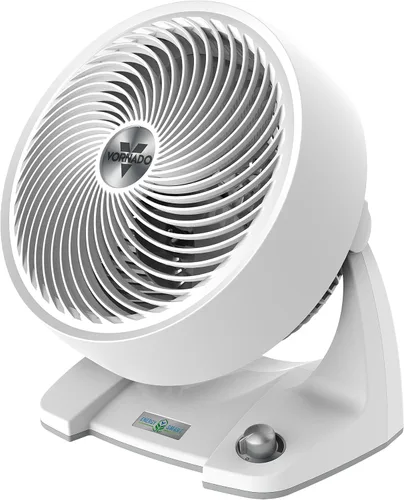 Miniatura 8 de Vornado 533DC Energy Smart - Ventilador de circulación de aire pequeño con control de velocidad variable, color blanco