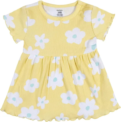 Miniatura 3 de Gerber Paquete de 2 vestidos de algodón de manga corta para bebés y niñas pequeñas