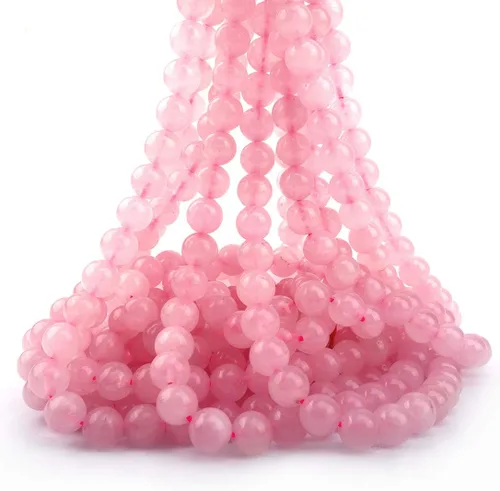 Miniatura 34 de Cuentas sueltas redondas de piedra natural de amatista de 8mm, cuentas para hacer joyas y manualidades DIY, 1 cordón de 15 pulgadas, aproximadamente
