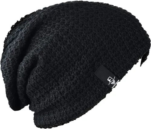 Miniatura 24 de FORBUSITE Gorro de punto largo holgado para hombre para verano e invierno, de gran
