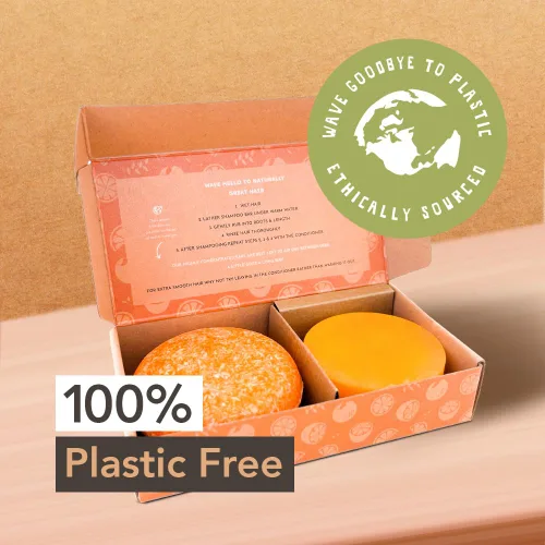 Miniatura 5 de Barra de champú y acondicionador, cítricos frescos, juego de barras de champú sólido y acondicionador sin sulfato, cuidado del cabello vegano