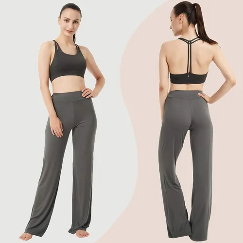 Miniatura 2 de FELEMO Pantalones deportivos de yoga con control de abdomen para mujer, ajuste holgado