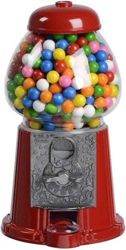 Miniatura 22 de Máquina clásica de chicle/dispensador de dulces, 9 pulgadas - negro