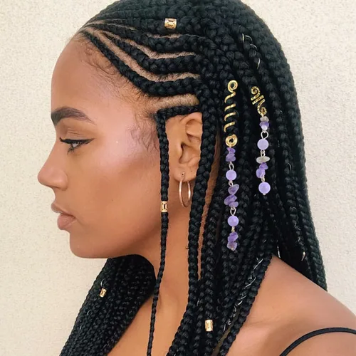 Miniatura 2 de 26 piezas de accesorios para el cabello de rastas, joyería celta para trenzar, 6 pinzas para el cabello en espiral, 20 anillos para el cabello, 26