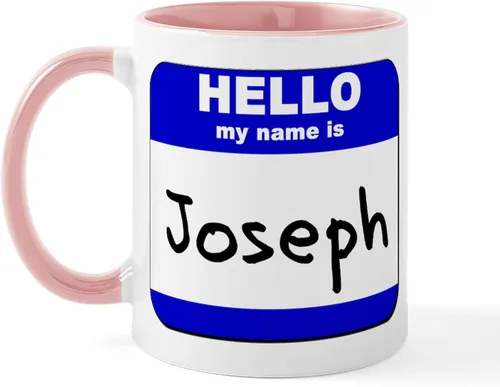 Miniatura 28 de CafePress Taza de café de cerámica con texto en inglés «Hello My Name Is Mary», de 11 oz (11.0 fl oz)
