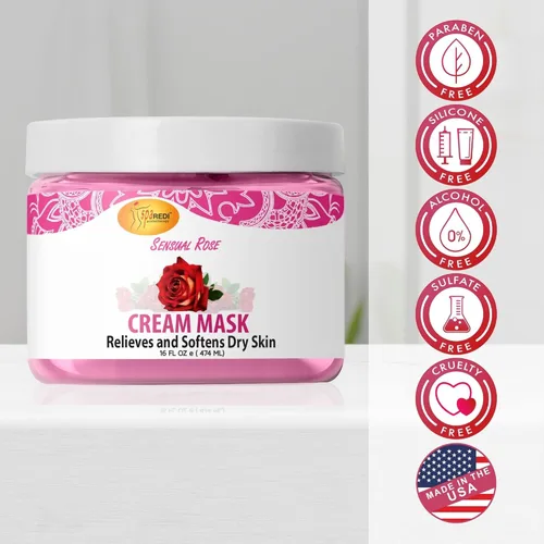 Miniatura 8 de SPA REDI - Máscara de Crema para Cuerpo y Pies, Rosa Sensual, 16 Oz - Masaje de Pedicura para Pies y Cuerpo Cansados, Hidratante, Piel Fresca