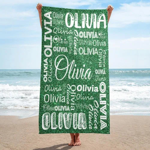 Miniatura 28 de Dr.TOUGH Toallas de playa personalizadas para adultos y niños, toallas de piscina personalizadas con nombre, toallas de playa de microfibra