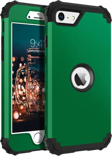 Miniatura 20 de BENTOBEN Funda para iPhone SE 2022 y iPhone SE 2020, resistente 3 en 1, cuerpo completo, resistente, a prueba de golpes, híbrida de policarbonato