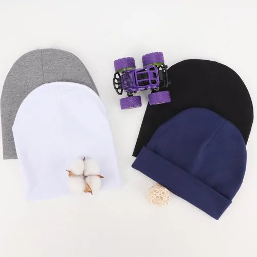 Miniatura 7 de DRESHOW BQUBO - Gorro unisex para bebé, paquete de 8 unidades, gorro de punto suave y lindo para bebé