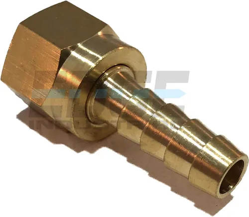 5/16" ID de manguera a 3/8" 37° JIC hembra Flare latón conector giratorio combustible/aire/agua/aceite/gas/WOG (cantidad 01)