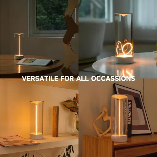 Miniatura 6 de AUGE LIGHT Lámpara de Escritorio Minimalista Inalámbrica Lámparas de Mesa LED Recargables Modernas Luces de Mesa de Noche Regulables con 3 Niveles