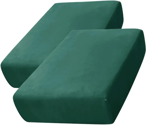 Miniatura 24 de CONRUSER Funda de cojín elástica de terciopelo suave, funda de cojín de felpa de terciopelo suave, funda de sofá, protector de muebles con parte