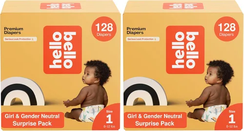 Miniatura 28 de Hello Bello Pañales Premium, Talla 3 (14-24 libras) Paquete Sorpresa para Niñas - 100 Unidades, Hipoalergénicos con Tacto Suave Similar a la Tela