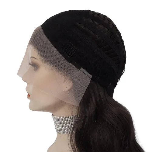 Miniatura 6 de IMSTYLE Pelucas largas onduladas de color marrón oscuro, peluca de aspecto natural sintética resistente al calor, pelucas de fibra sintética