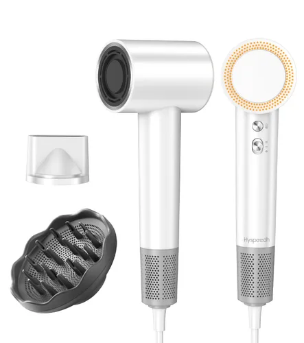 Hair Dryer with 110000 RPM High Speed 1400w Motor for 1-5min Fast Dry, 3 Heat/Cool Wind Level & 49db Low Noise,1.5 Billion Plasma & Travel Blow