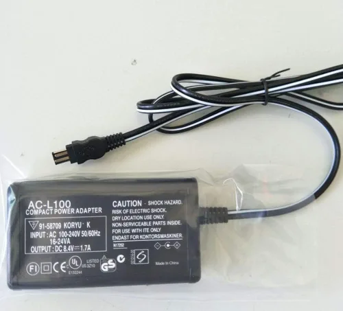 Miniatura 6 de AC-L100 Adaptador de fuente de alimentación de CA, repuesto para Sony AC-L10A, AC-L10B, AC-L10C AC-L15A/B AC-L100C, para cámaras Sony Handycam
