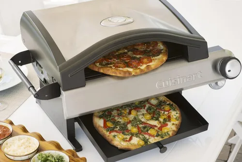 Miniatura 3 de Cuisinart Horno portátil para pizza al aire libre CPO-600 y cáscara de pizza de aluminio CPP-612, 12