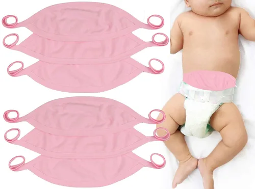 Miniatura 12 de ToBeInStyle Paquete de 3 Cómodas Fajas Abdominales para Bebés Recién Nacidos - Pastel - Talla Única Paquete de 3: Pastel