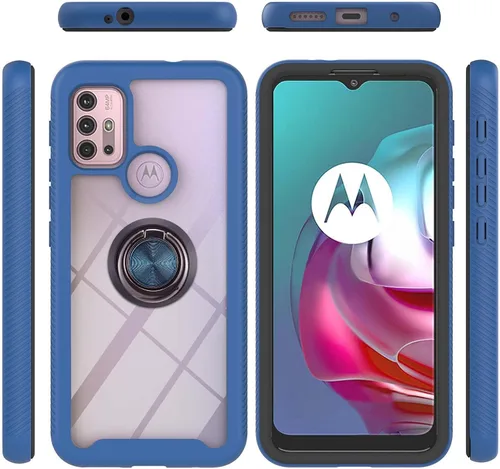 Miniatura 58 de Funda compatible con Xiaomi Poco M5s 4G, compatible con Redmi Note 10 4G / Note 10S 4G / Note 11 SE (India), funda para teléfono 3 en 1, color azul