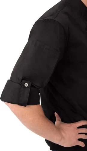 Miniatura 6 de Chef Works Abrigo de chef Hartford para hombre