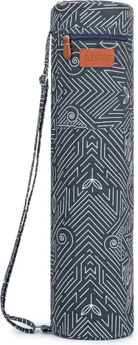Miniatura 13 de Bolsa de lona para esterilla de yoga con correa ajustable y bolsillos, bolsa de gimnasio de viaje con cierre completo para mujeres y hombres, se