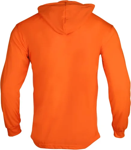 Miniatura 4 de VENDACE Camisas de manga larga de seguridad de alta visibilidad para hombre, paquete de 3 camisas de trabajo de construcción con capucha