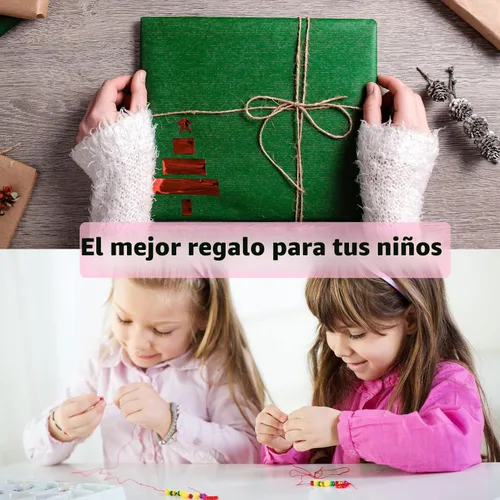 Miniatura 6 de Kit de Fabricación de Pulseras Dowsabel, Cuentas para Hacer Pulseras Poni, Kandi, Arcilla Polimérica, Cuentas con Cara Sonriente y Letras para Hacer