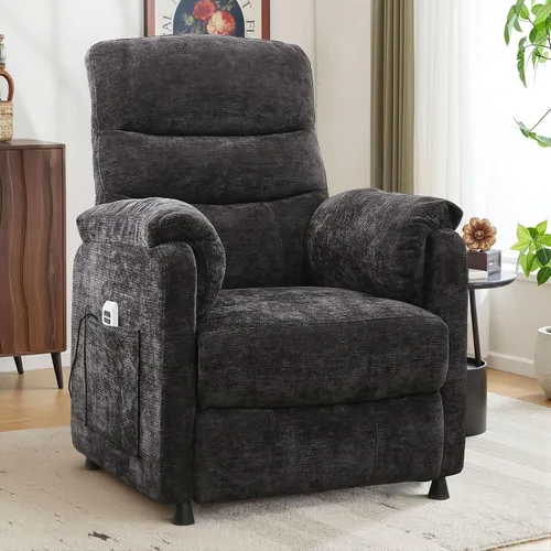 Holaki Silla reclinable eléctrica, sillón eléctrico de felpilla transpirable con motor sin escobillas, soporte de esponja 7D de 7 zonas, capacidad