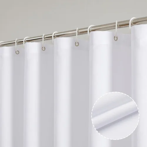 Miniatura 25 de OVZME Zora Cortina de Ducha de Tela para Cabina de 36 x 72 Pulgadas - Cortina de Ducha Pequeña Suave Negra para Baño para Tamaño de Cabina Estrecha