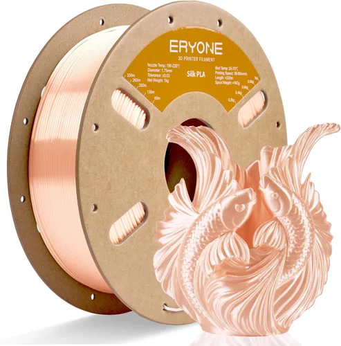 Miniatura 52 de ERYONE Filamento de ácido poliláctico (PLA) de seda bicolor para impresora 3D, de 1.75 mm +/- 0.03 mm, carrete de cartón de 1 kg (2.2 libras)