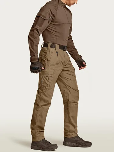 Miniatura 3 de CQR Pantalones tácticos tipo cargo, para hombre, tejido Ripstop, resistentes al agua, ligeros, para uso diario, para el trabajo, senderismo