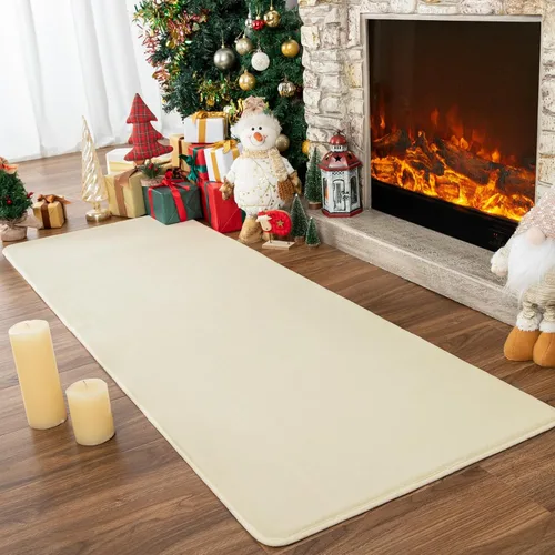 Miniatura 14 de Przemy Alfombras negras lavables para dormitorio, sala de estar, alfombra de pasillo de 2 x 6 pies, alfombra de interior de espuma viscoelástica