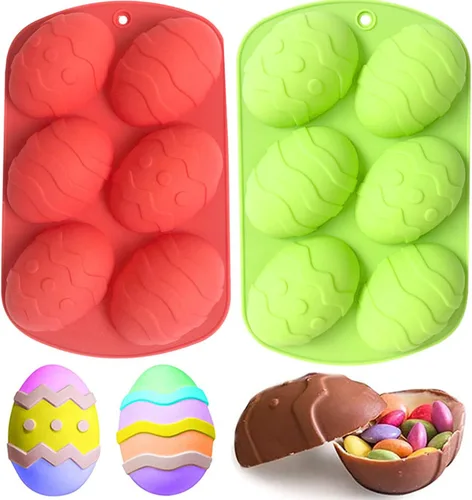 Miniatura 10 de 2 moldes de caramelo para piruletas de Navidad, 8 cavidades, moldes de silicona para piruletas de chocolate, incluye Papá Noel, árbol de Navidad