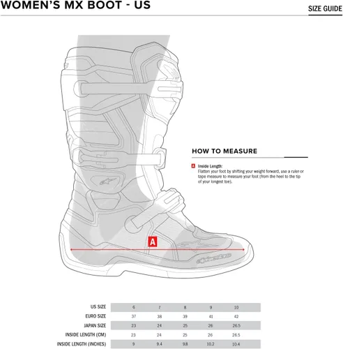 Miniatura 2 de Alpinestars Stella Tech 3 - Botas de motocicleta para mujer, equipo fuera de carretera certificado CE, protección de motocross duradera y ligera, 8