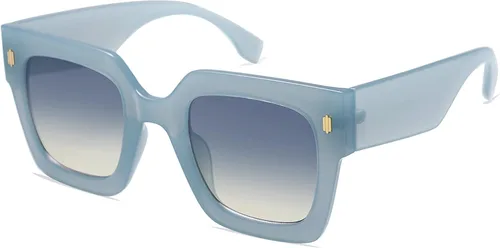Miniatura 52 de SOJOS Gafas de sol cuadradas vintage de gran tamaño para mujer, estilo retro, de lujo, grandes, UV400 SJ2194