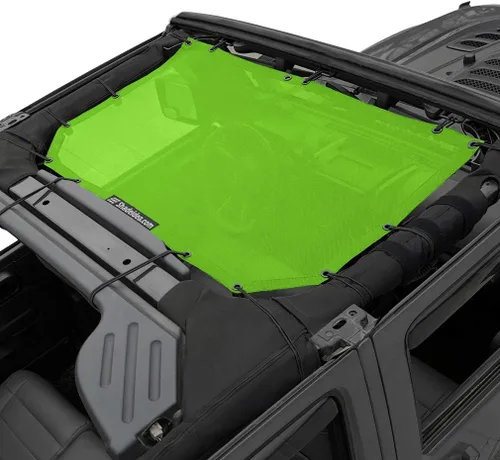 Miniatura 91 de Shadeidea JK - Parasol superior compatible con Jeep Wrangler JKU, cubierta de techo de malla suave (2007-2018) - Bloqueador de ruido de viento UV
