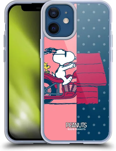 Miniatura 274 de Head Case Designs Funda de gel con licencia oficial de Peanuts Snoopy & Woodstock Halfs and Laughs [protección de grado militar] compatible