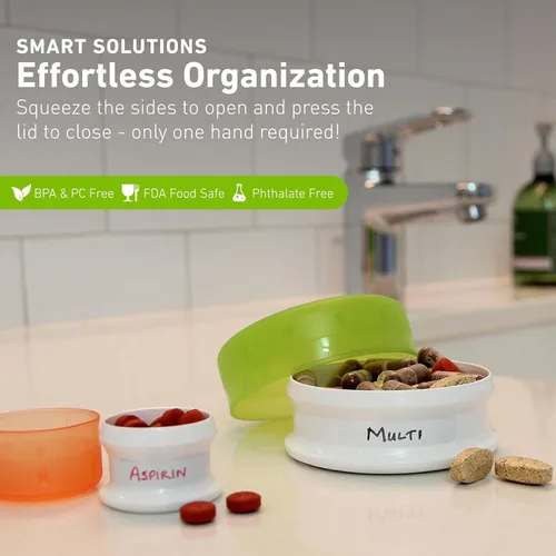 Miniatura 3 de Humangear GoTubb – Recipientes de almacenamiento para aperitivos, artículos pequeños esenciales y equipo de viaje, hechos de materiales seguros