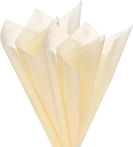 Miniatura 15 de M METERXITY Papel de flores de algodón coreano de 38 hojas, papel de algodón impermeable de 11.8 pulgadas para bouquets/embalaje de regalo [blanco]