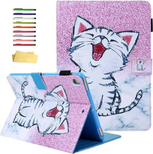 Miniatura 12 de Funda para iPad de 6ª/5ª generación de 9.7 pulgadas 2018/2017, para iPad Air 2/Air 1 con soporte, soporte para lápices, bolsillo