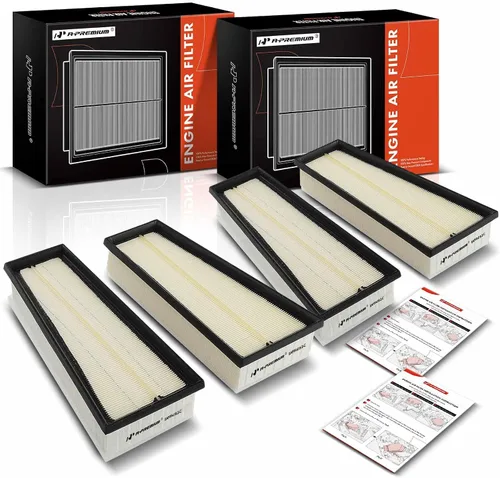 A-Premium 4 filtros de aire para motor izquierdo y derecho compatible con Mercedes-Benz E63 AMG S 2018-2021 2023, GLE63 AMG S/GLS63 AMG 2021-2023,