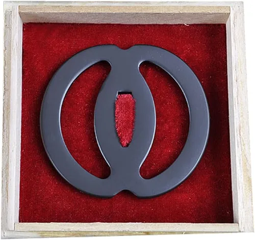 Miniatura 9 de Handmade Sword - Espada Samurai de aleación de hierro Tsuba, con caja de madera, para espadas Katana Wakizashi iron alloy tsuba hand guard, choose