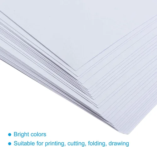 Miniatura 4 de MECCANIXITY 50 hojas de papel de copia a color de 8.3 x 11.7 pulgadas, papel de impresora de 2.82 oz/m², blanco para impresión de oficina, copia