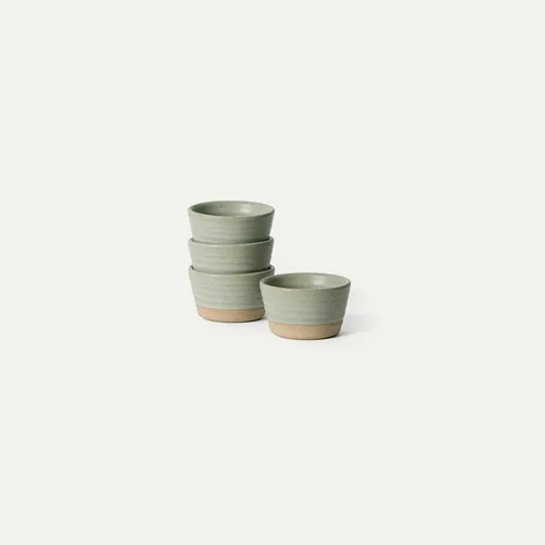 Miniatura 32 de Mora Juego de 4 Mini Ramekins, Platos de Cerámica para Hornear de 8 onzas - Aptos para Microondas, Horno y Lavavajillas - Pimienta Negra peppercorn
