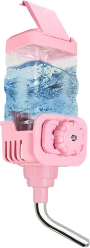 Dispensador de agua Vannon para animales pequeños para jaula, botella de agua de 30oz para autoalimentación en jaula para conejo, chinchilla, hurón,