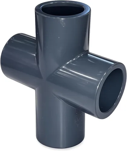 ERA, Schedule 80 PVC, Cross Fitting, Serie 820, Conexión de enchufe (1/2")