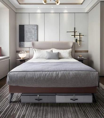 Miniatura 7 de 2 cajas de almacenamiento plegables debajo de la cama con forro de soporte de plástico, asas, tapa con cremallera, mantas, ropa y edredones