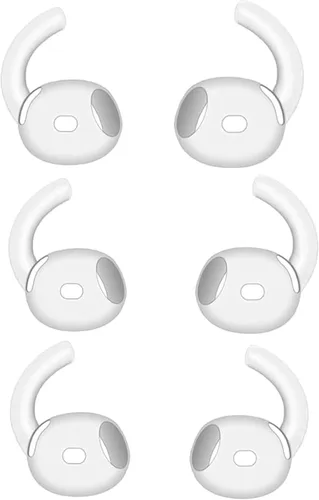 Miniatura 5 de 3 pares de almohadillas para las orejas + ganchos para las orejas para AirPods 4 Ganchos y cubiertas de silicona antideslizantes Accesorios